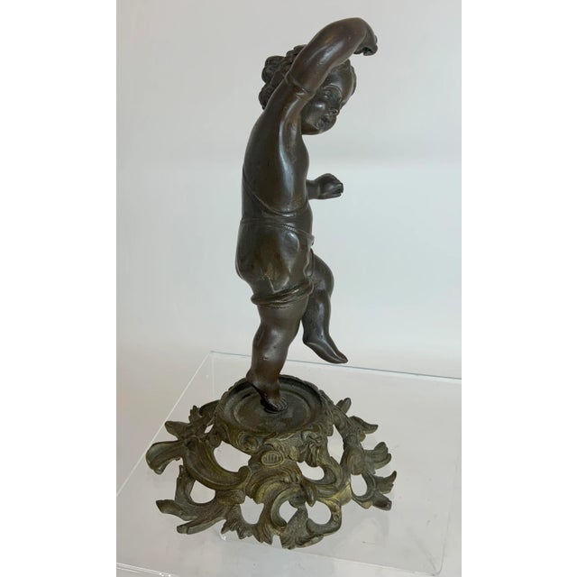 Baroque “Girl Dancing With Castanets”. 19th Century French Bronze For Sale - Image 3 of 13