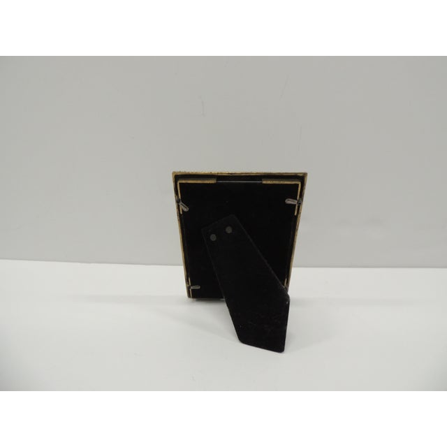 Modern Rhinestones Bamboo Style Enameled Decorative Picture Frame. Clear glass inset, includes image in the frame. Size:...