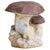 Brown French Brown + Ivory Concrete Mushroom Garden Sculpture, 1960s For Sale - Image 8 of 18