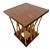 Mid-Century Side Table Hollywood Regency Bamboo & Wood Forest-Base For Sale - Image 4 of 12