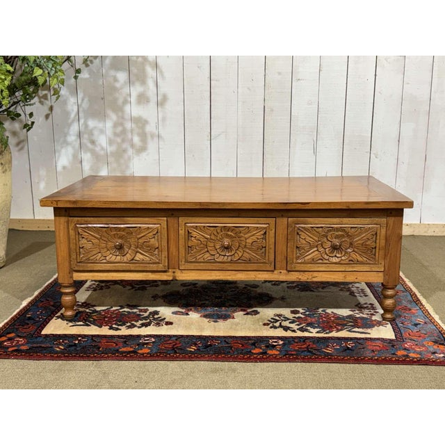 Vintage Indian Teak Coffee Table, 1970s For Sale - Image 16 of 16