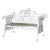 Cast Iron Garden Bench White Outdoor Patio Coalbrookdale Style For Sale