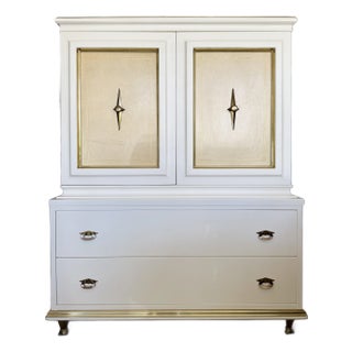 Hollywood Regency Storage/Bar Cabinet by American of Martinsville From 60's For Sale