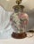 Wood Vintage Floral Porcelain Table Lamp For Sale - Image 7 of 10
