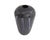 A 1989 art glass vase by the American glass artist Bob Toensing. Made of black glass, this vase features a geometric...