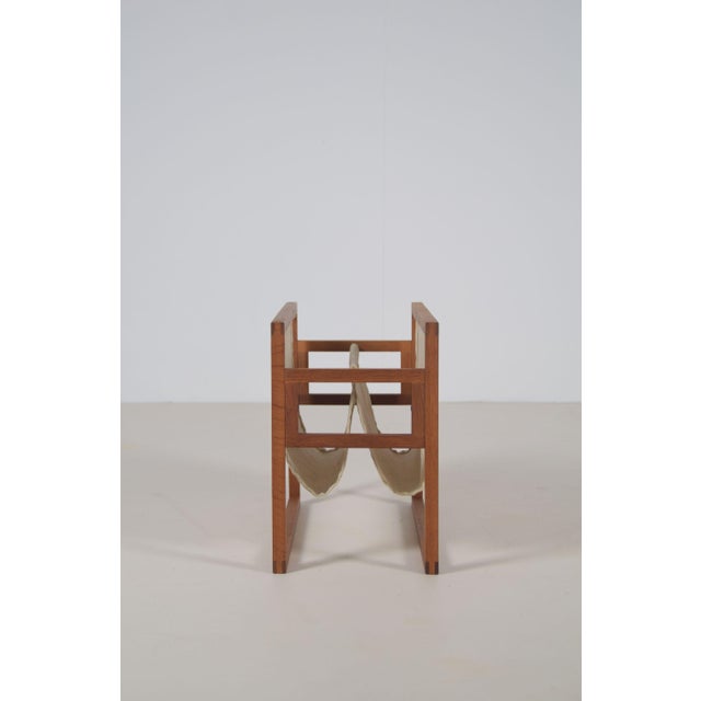 Danish magazine holder designed by Henning Wind-Hansen and manufactured by Sika Møbler in the 1960s. This iconic magazine...