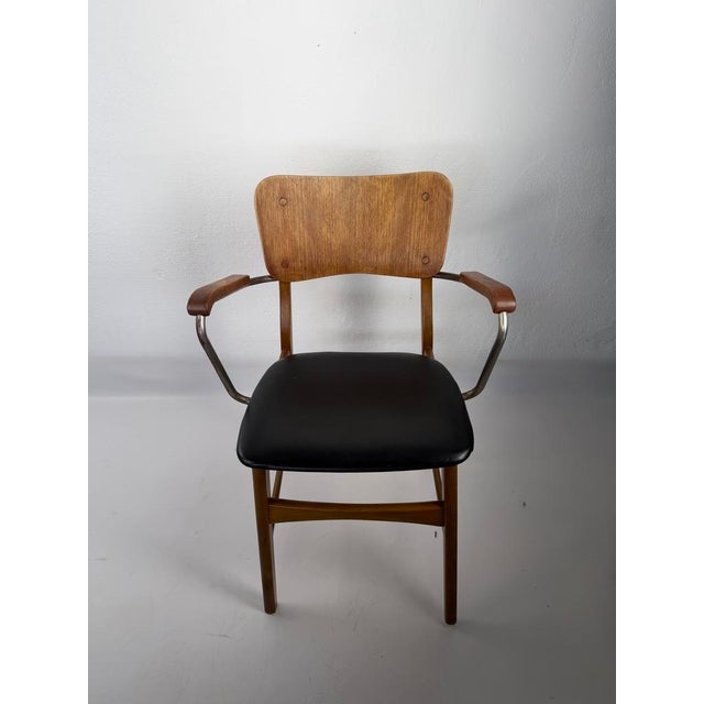 1950s Armchair by Steen Eiler Rasmussen & Kaj Lyngfeldt Larsen for Danbork, Denmark, 1954 For Sale - Image 5 of 12