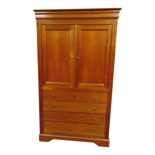 Grange Louis Philippe Style Cherry Linen Press For Sale