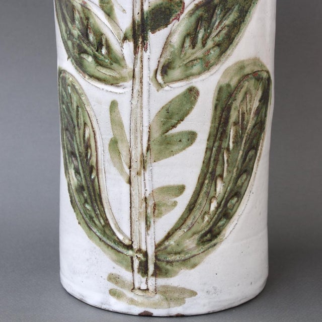 Vintage French Decorative Tall Vase by Albert Thiry, 1960s For Sale - Image 16 of 18