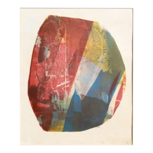 Unique Abstract Multi Layer Primary Colors Screen Print, 1/1 by Michael William Eggleston