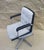 Modern Wool and Leather Office Chair, 1970s For Sale - Image 3 of 8