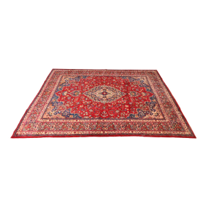 Vintage Hand-Knotted Persian Tabriz Large Room Size Rug