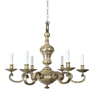 Early 20th Century French Bronze Chandelier For Sale