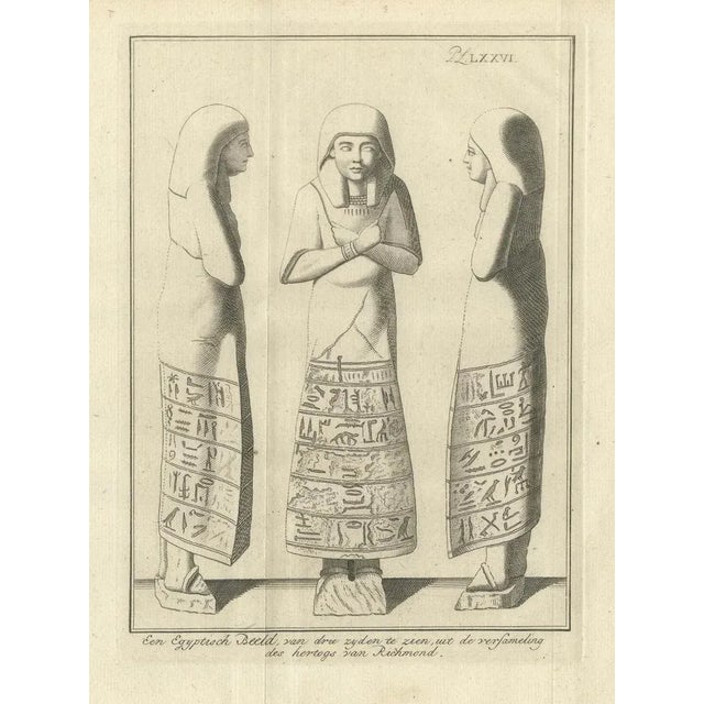 Paper Egyptian Shabti Figurine, 1776 For Sale - Image 7 of 10