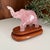 Vintage Rose Quartz Carved Elephants on Stands - A Pair For Sale In Raleigh - Image 6 of 10