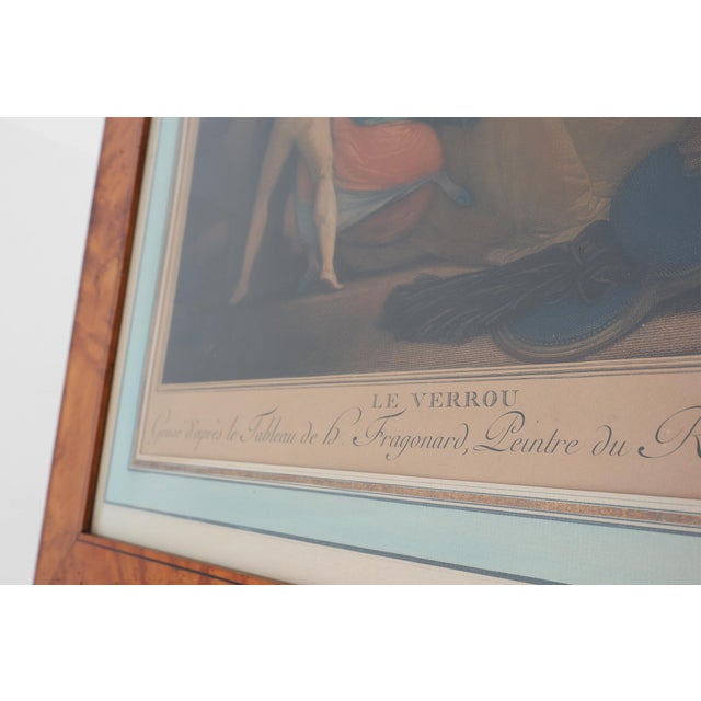 After Jean-Honoré Fragonard, Le Verrou, 1800, Engraving, Framed For Sale - Image 5 of 11
