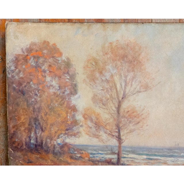 19th Century American Impressionist Autumnal New England Landscape Painting For Sale - Image 4 of 16