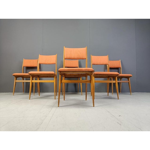 1950s Mid-Century Italian Dining Chairs, 1950s, Set of 6 For Sale - Image 5 of 11