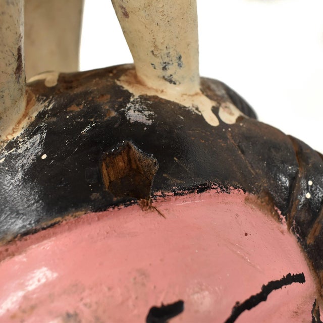 Wood Early 20th Century Yoruba Gelede Mask with Bird Nigeria For Sale - Image 7 of 8