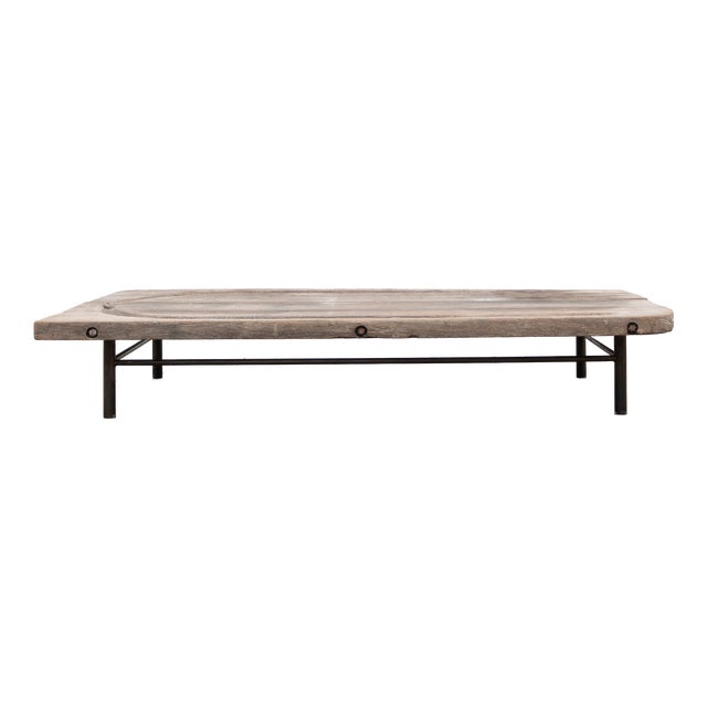 Primitive Coffee Table in Oak, 1880 For Sale