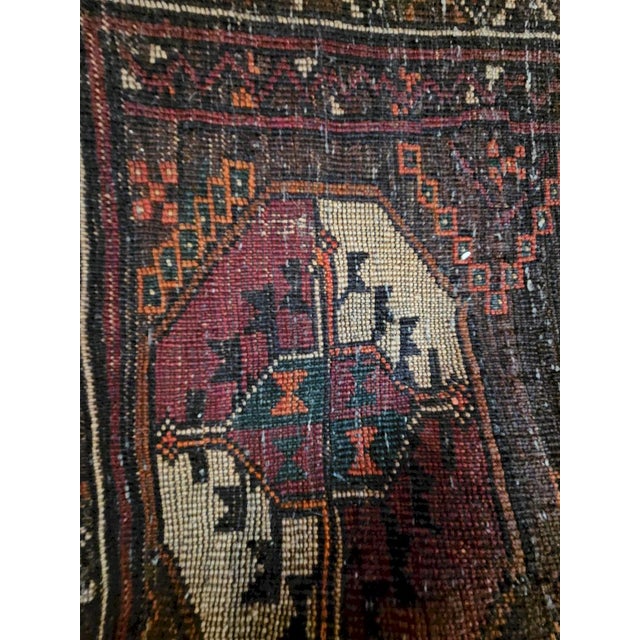 Vintage Baluchi Rug in Wool, 1960s For Sale - Image 11 of 12
