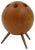 Walnut Ball Tripod Candleholder, Austria, 1950s For Sale