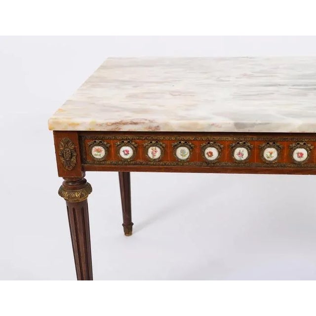 Mid-Century Ormolu Mounted Coffee Table with Marble Top, 1950s For Sale - Image 10 of 18
