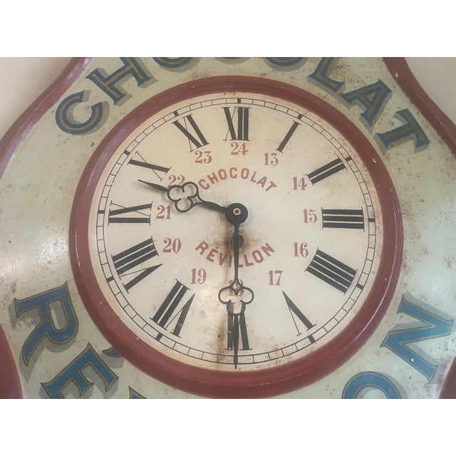 Vintage French Wall Clock, 1920s For Sale - Image 3 of 12
