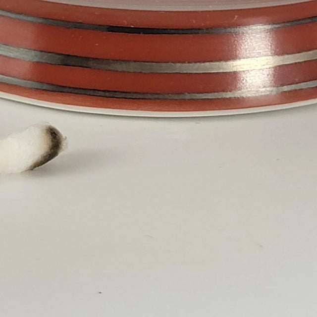 Signed Post Modern Iridescent Copper/Smokey Blue Studio Art Bowl For Sale - Image 10 of 13