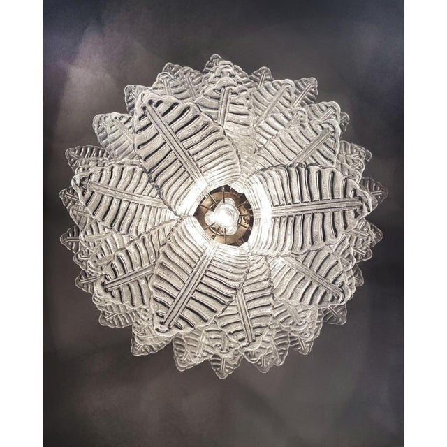 Large Vintage Italian Murano Felci Glass Chandelier, 1990 For Sale - Image 13 of 18