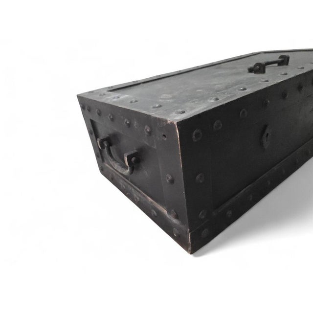 Metal German Carriage Safe in Wrought Iron, 1890 For Sale - Image 7 of 11