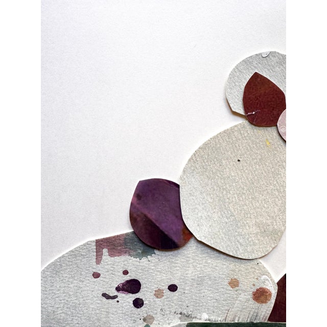 "Love Without Words 4" Original Mixed-Media Collage on Paper by Zac Woodiel For Sale - Image 4 of 9