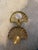 Hollywood Regency Set of 2 Solid Vintage Brass Sea Shell Curtain Tiebacks For Sale - Image 3 of 7