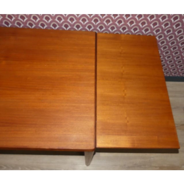 Teak Extendable Dining Table by Henning Kjaernulf for Vejle Stole & Møbelfabrik For Sale - Image 12 of 18
