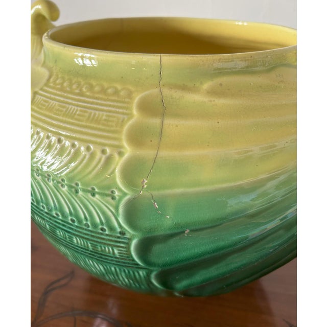 Large Art Nouveau Ceramic Cachepot by Christopher Dresser for S.C.I. Laveno, c. 1910 For Sale - Image 10 of 15