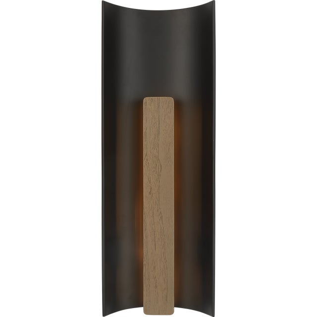 Remi 18" Sconce in Matte Carbon and Warm Walnut Designer: Anne-Marie Barton Finish: Matte Carbon and Warm Walnut Height:...