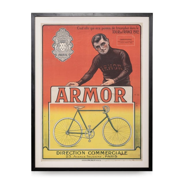 20th Century Armor Bicycles Poster of Eugene Christophe, 1912 For Sale - Image 14 of 14