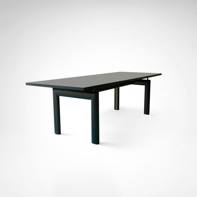 Early lc6 steel and wood dining table by le corbusier et al. For cassina 1980s a quintessential mid-century modern icon,...