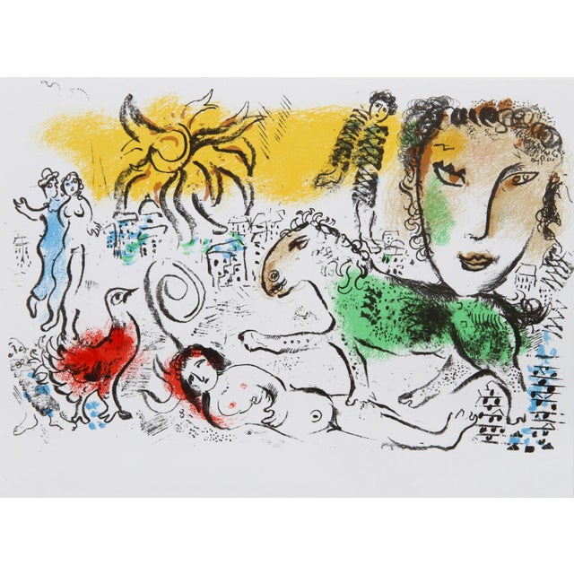 Homecoming from XXe Siecle. Chagall Monumental, Marc Chagall Lithograph For Sale