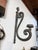 Dark Gray Vintage Cast Metal Wall Sconces, Gothic Revival Style For Sale - Image 8 of 10
