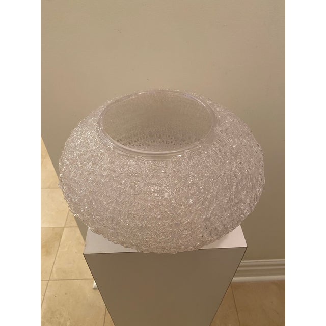 Lightolier Vintage Spun Lucite Spaghetti Acrylic Light Fixture Shade For Sale - Image 4 of 5