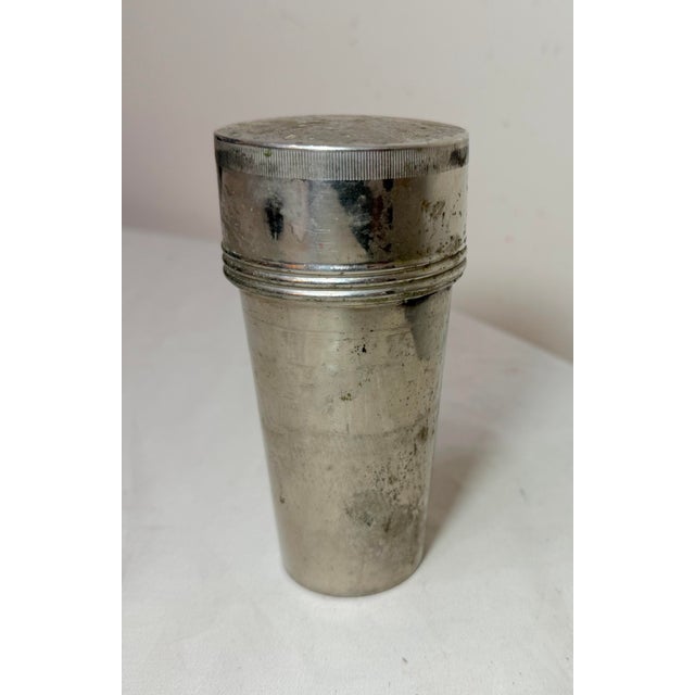 5 Vintage Landers Frary & Clark Universal Silver Plated Travel Nesting Camp Cups For Sale - Image 4 of 12