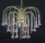 1980s Meryl Streep, Pink Murano Flowers and Crystal Drops Chandelier For Sale - Image 4 of 16