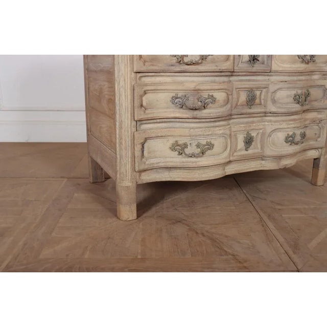 18th Century Bleached Oak Commode For Sale - Image 4 of 11