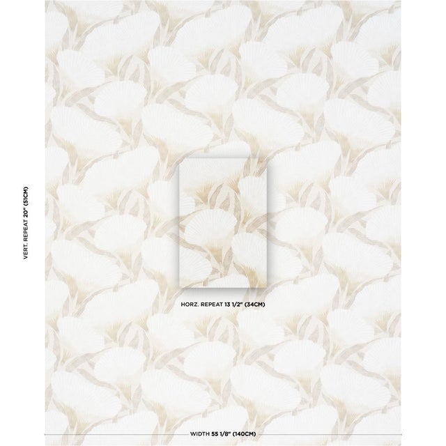 Inspired by an archival print, Constance is a delicate ginkgo leaf design with an Art Deco flair. Printed on mid-weight...
