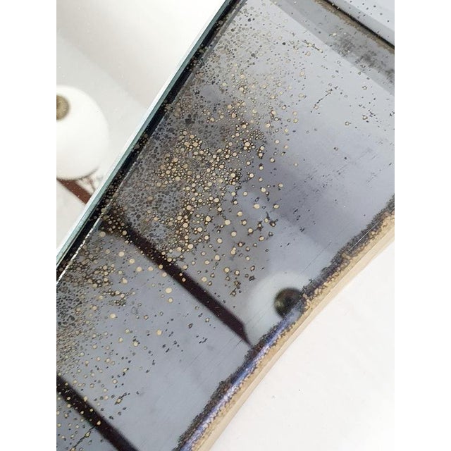 Wood Large Mid-Century Modern Butterfly Wall Mirror, Italy, 1950s For Sale - Image 7 of 14