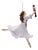 Ballerina and Nutcracker Ornament Set of 4  5.75"H Resin For Sale