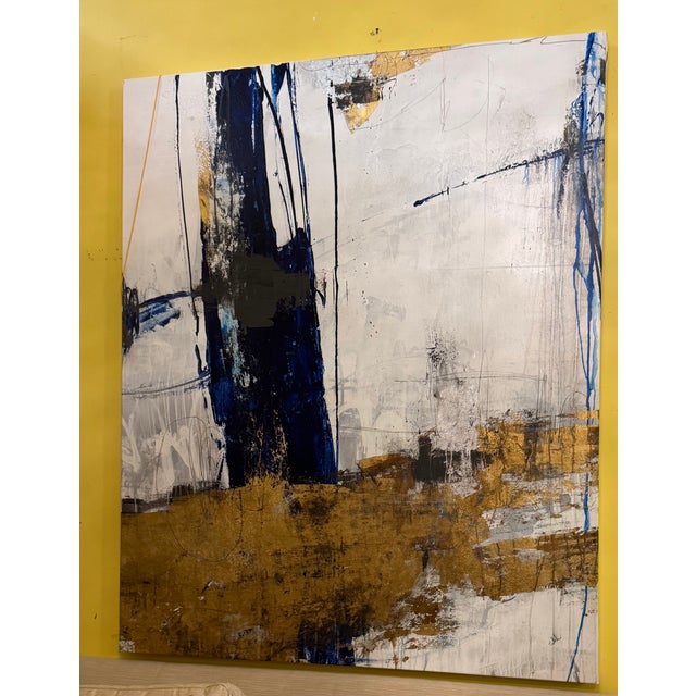 Abstract Abstract Painting Titled "Full Swing", Acrylic on Canvas, Contemporary For Sale - Image 3 of 4