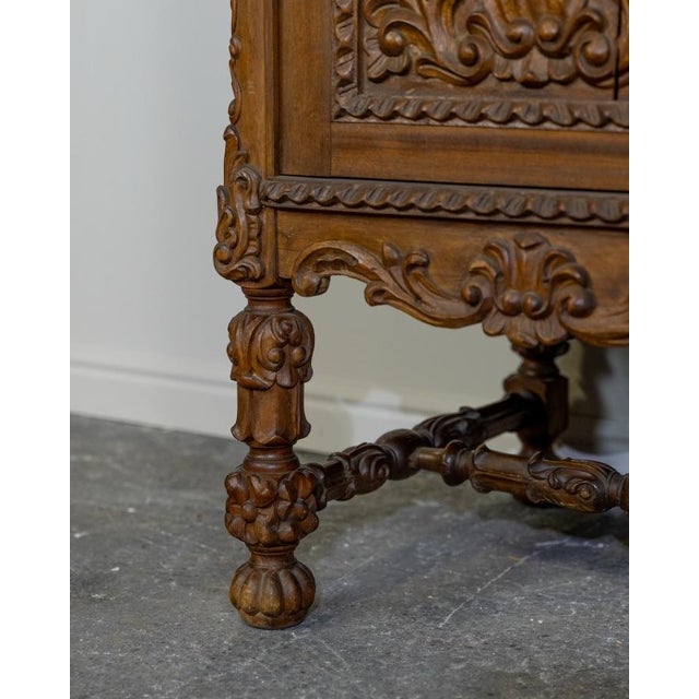 Gothic Jacobean Carved Buffet Sideboard For Sale - Image 3 of 12