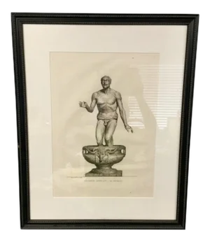 Early 19th Century "Pecheur Africain" Framed Engraving Print